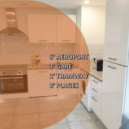 Appartements Renove 2023 Proche Aeroport 5Min, Gare Sncf 2 Min, Tramway Au Pied De L'Immeuble , Parking Possible, Renovated Apartments 2023 Near The Airport 5 Min, Train Station 2 Min, Tram Next To The Building 1 Min, Parking Possible Nice Eksteriør billede