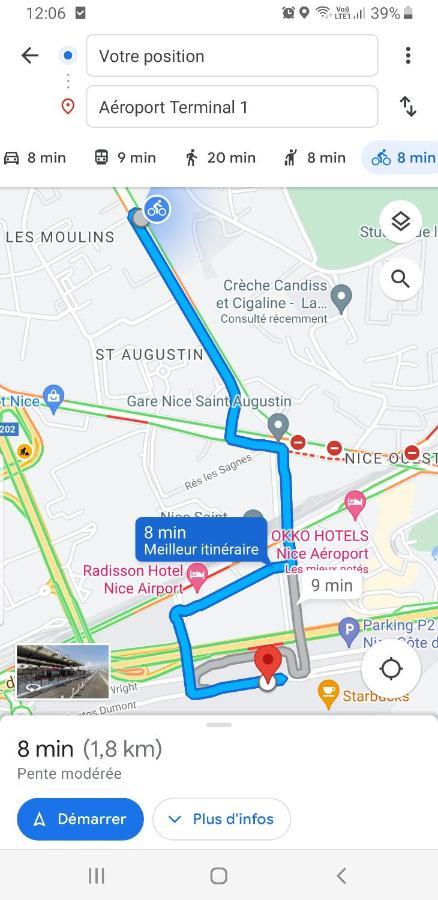 Appartements Renove 2023 Proche Aeroport 5Min, Gare Sncf 2 Min, Tramway Au Pied De L'Immeuble , Parking Possible, Renovated Apartments 2023 Near The Airport 5 Min, Train Station 2 Min, Tram Next To The Building 1 Min, Parking Possible Nice Eksteriør billede