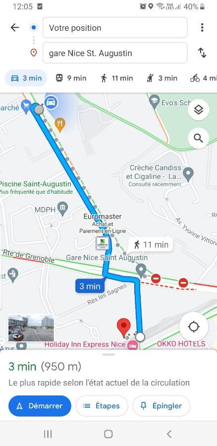 Appartements Renove 2023 Proche Aeroport 5Min, Gare Sncf 2 Min, Tramway Au Pied De L'Immeuble , Parking Possible, Renovated Apartments 2023 Near The Airport 5 Min, Train Station 2 Min, Tram Next To The Building 1 Min, Parking Possible Nice Eksteriør billede